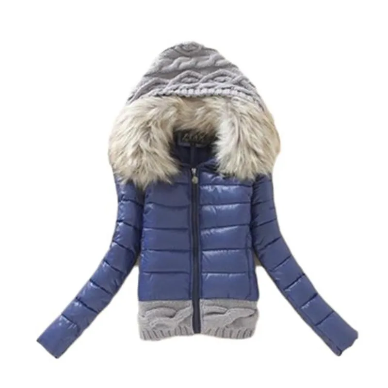 CWLSP 2016 font b Winter b font Thickening With a Hood Short Design Wadded Jacket Large