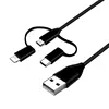 Factory Wholesale 3 Iin 1 Fast Charging USB Cable For 8Pin Micro Type-c