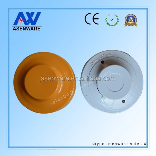 Black Fire Smoke Detector Alarm DC24V