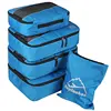 5pcs Packing Cubes Set Large Travel Luggage Organizer 4 Cubes 1 Laundry Pouch Bag