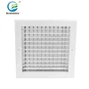Double Aluminum Air Vent Grille with Steel Net