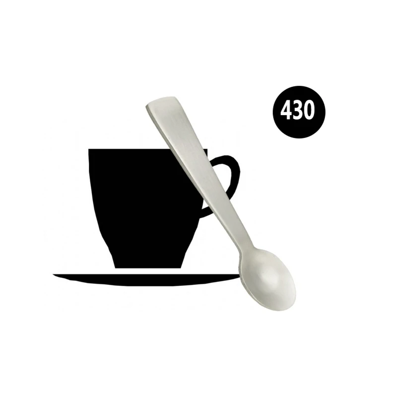 metal scrub stainless steel soup spoon for kids coffee ice-cream