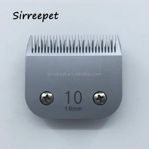 Image of Sirreepet professional pet clipper replacement blade 10#(1.6mm) steel and ceramic fit andis oster laube conair wahl grooming
