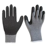 High Quality Wrinkle Surface Crinkle Coated Safety Glove Latex Rubber Hand Gloves Made In China
