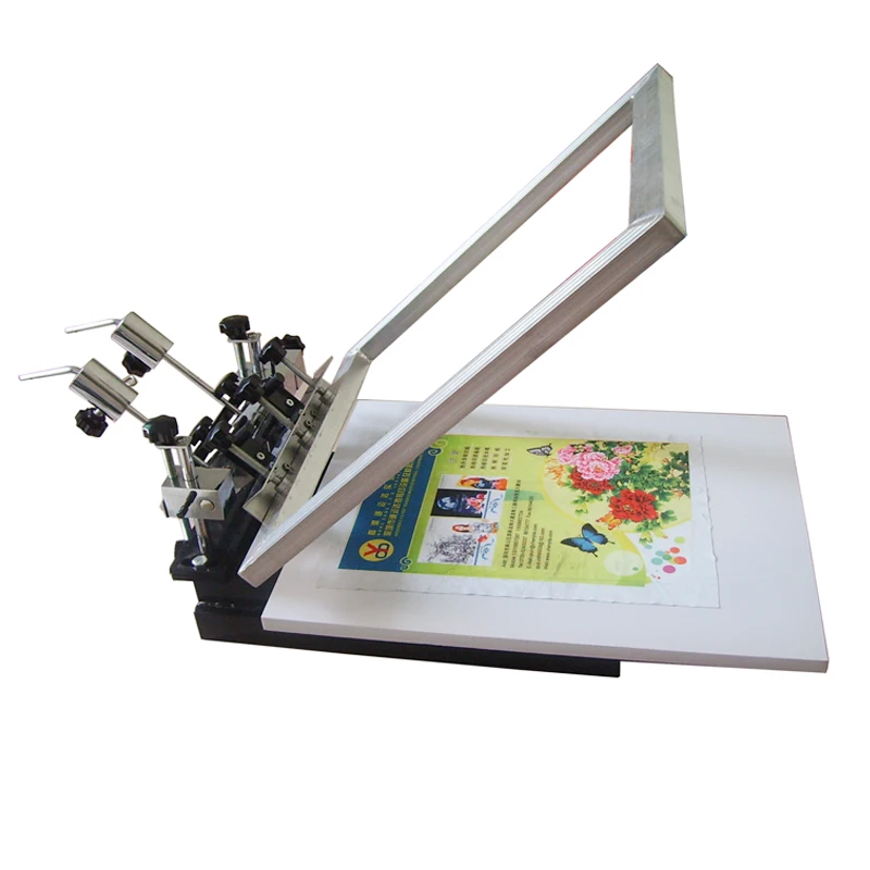 Ruida NS103 1 Color 3 station  Simple manual Micro-Adjustable desktop Silk Screen Printing Machine For Cloths