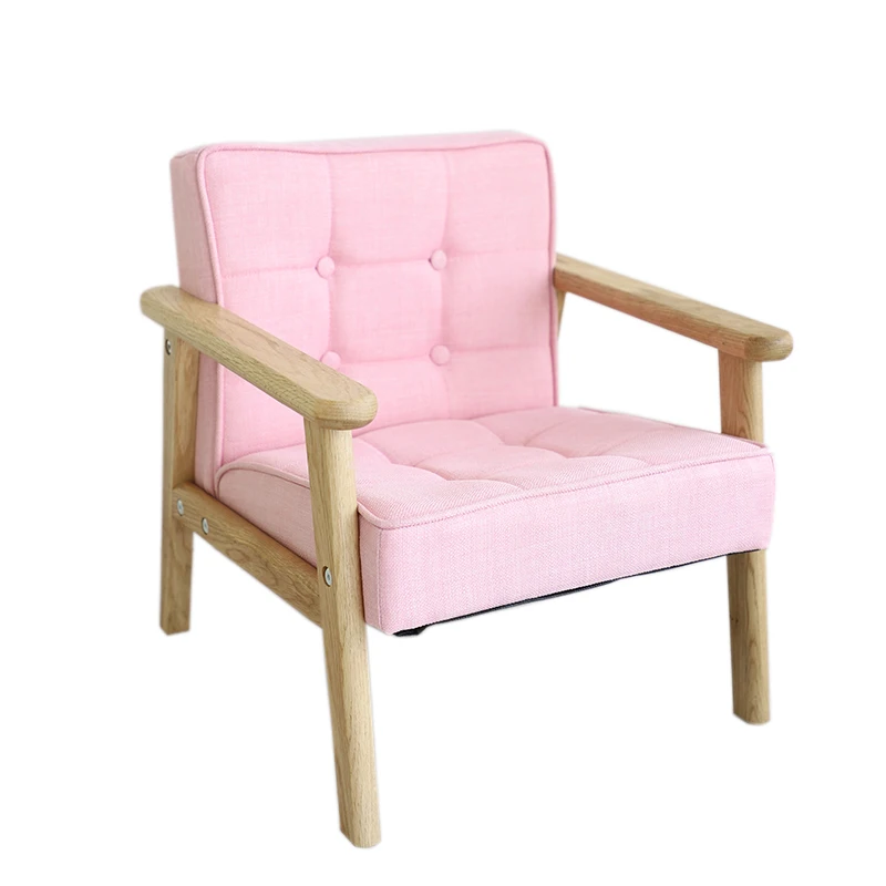 Mini Sofa Kids Bedroom Solid Wood Legs Leisure Sofa Furniture Wholesale