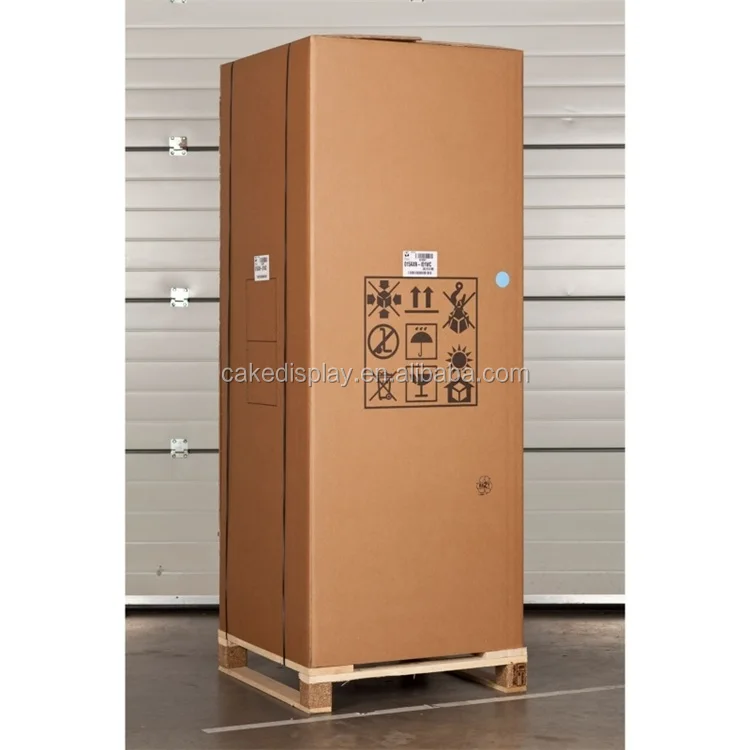 Guangzhou Snowland 4 Side Glass Refrigerated Showcase / Rotating Refrigerated Display / Rotating Cake Showcase.jpg