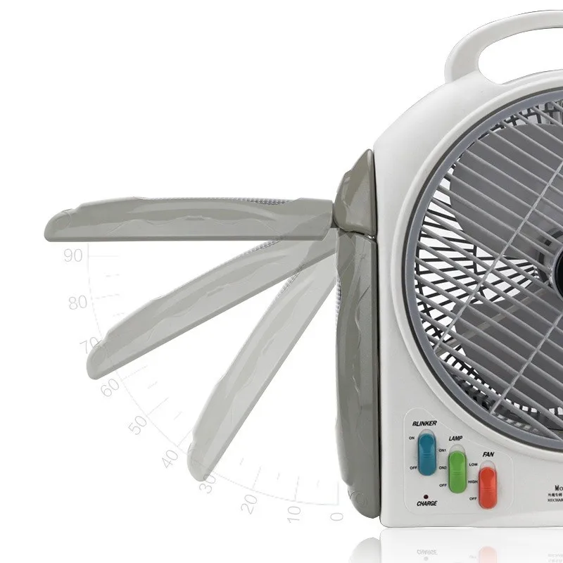 10 Inch 9000ma Lithium Battery Rechargeable Emergency Table Fan With