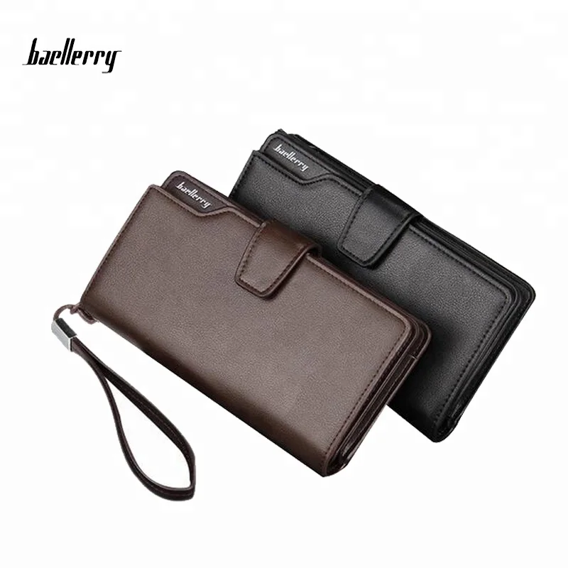 

Baellerry Men Wallet 2017 New Design Men's Purse Casual Clutch Bag Business Long Multi-function Card Holder, Black,coffee