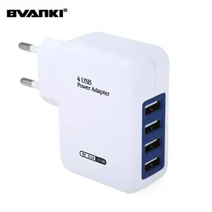 4 Port USB Wall Charger Quick Charge 2.0