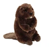 2018 new design high quality 100% handmade with PV plush 10 inch stand beaver plush toy
