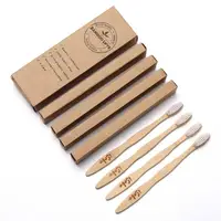 

factory high quality customized soft baby bamboo toothbrush pack of 4