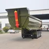 U shape 8.5*2.5*3.2m Dimension 50T 3 axle Coal Transport tipper Trailer