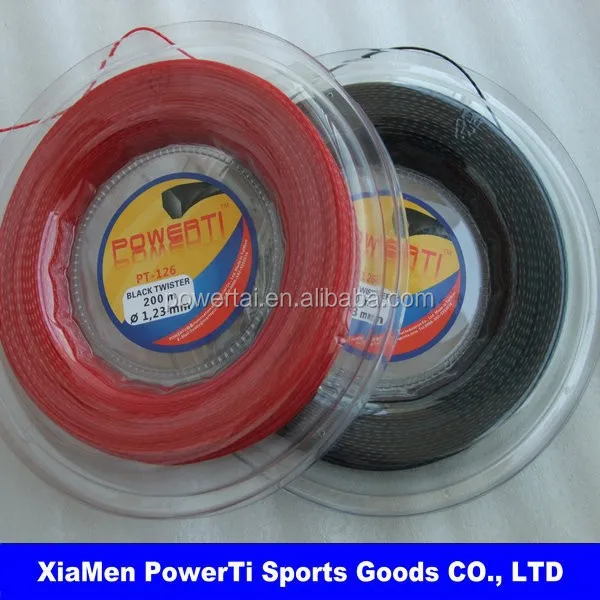 

High quality cheap Thread Tennis racket string 200m/reel polyester durable