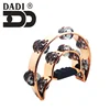musical percussion instruments Electroplate Double Cutway Tambourine Two-ring Hand Tambourine Drum Ring