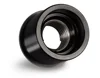 Custom china made black anodized CNC turned solid aluminium thread adaptor