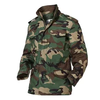 

Waterproof Woodland Camouflage Military Army Tactical Combat M65 Field Jacket