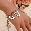 Film The Mortal Instruments City of Bones Super Power Tattoo Symbol Charms Bracelet