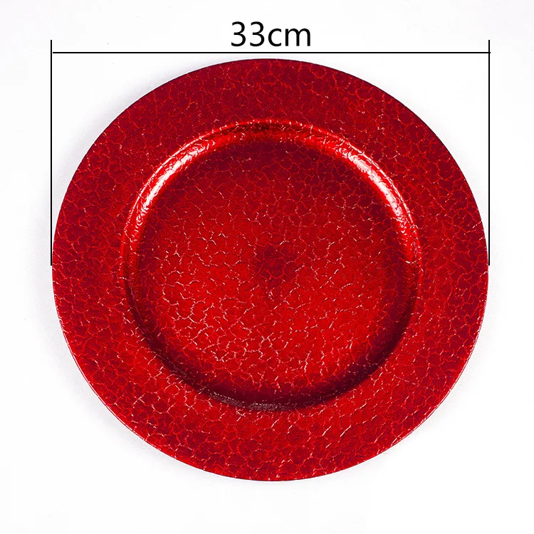 Elegant Cheap Charger Plates13" Gold Plastic Round Charger Plates For