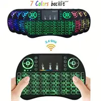

Top Selling Touchpad 2.4GHz 7 Colors Backlight Wireless Mini Keyboard I8