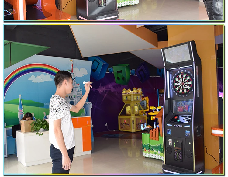 Coin Operated Dart Board Arcade Game Machine Amusement Park Electronic
