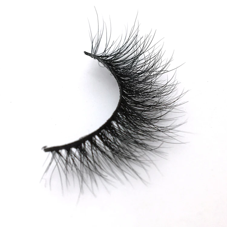 

Wholesale Handmade 100% Real Siberian Mink Fur Own Brand Mink Eyelashes, Natural color new eyelash