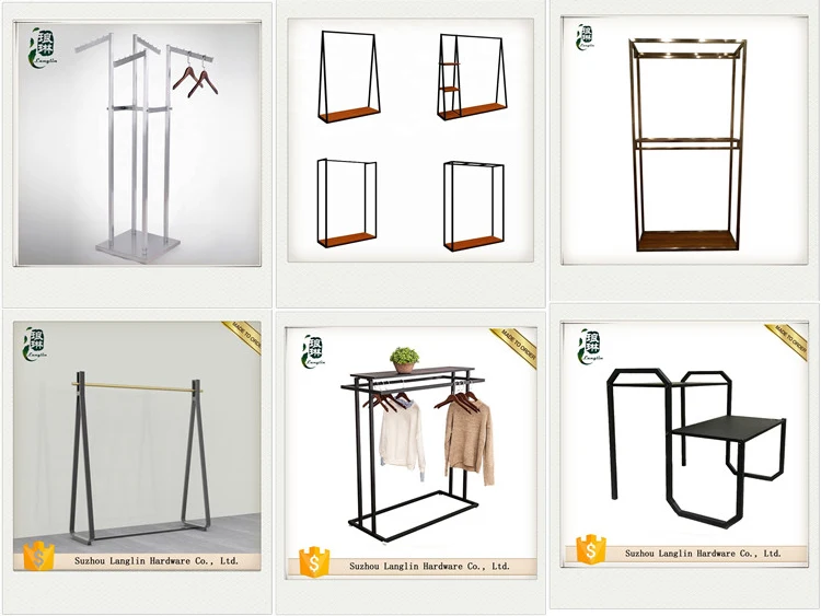 Unique Style Clothing Store Fixtures Garment Rack Display - Buy ...