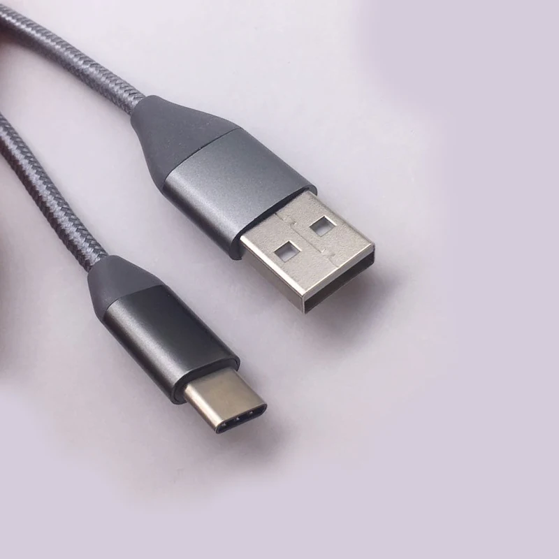 

Manufacturer Round Nylon Braided USB-C Cable, Gold;silver;rose gold;black;gray