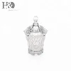 H&D Crystal Glass Candy Box Container for Full Candy for Wedding Ceremony