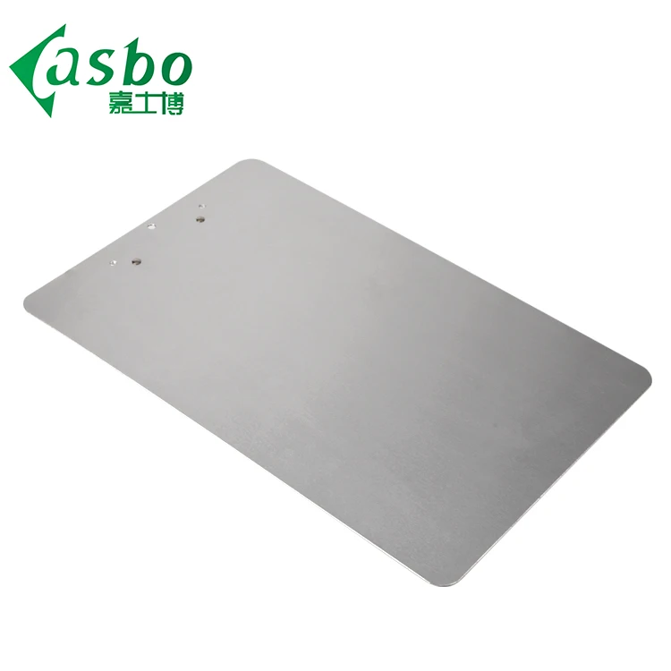 
Free sample OEM service offered silver aluminum clear clipboard 