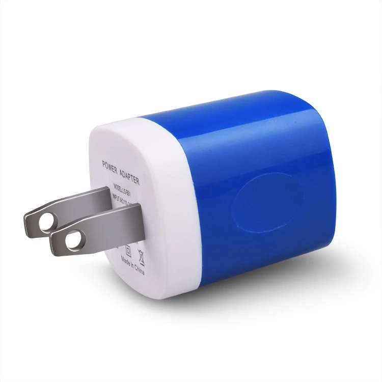 

Dual Color Wholesale 5v 1a USB Charger Small Usb Portable Wall Phone Charger, White;black