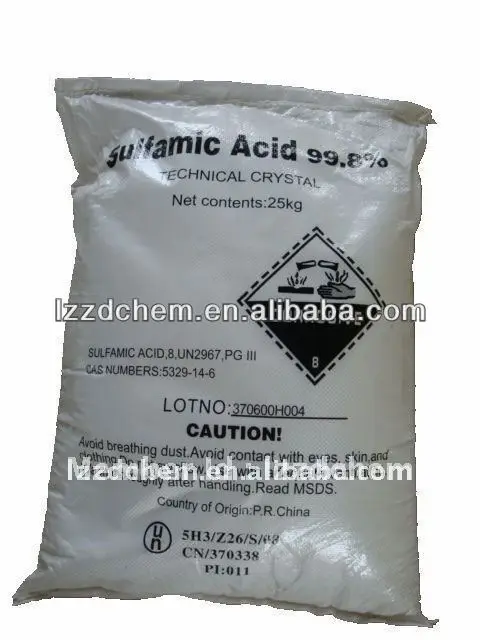 
white crystal sulfamic acid 99.5% 