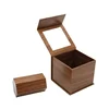 dark brown wood grain paper watch box wholesale watch display set box