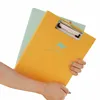 Newest colored customized printing A4 A5 clip board plastic pvc strong binder with elastic