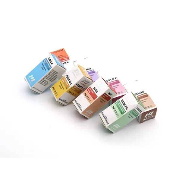 Hologram Custom Printing 10ml Vial Package Folded Small Packing Paper