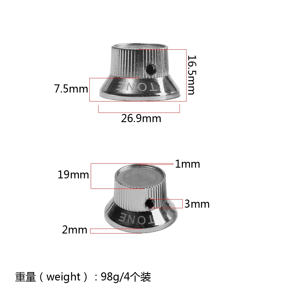 メタルクロームヘビーギター2トーン1ボリュームスピードコントロールノブギターベースポットボタンキー Buy ギターノブ ギターコントロールノブ ボリュームトーン Product On Alibaba Com