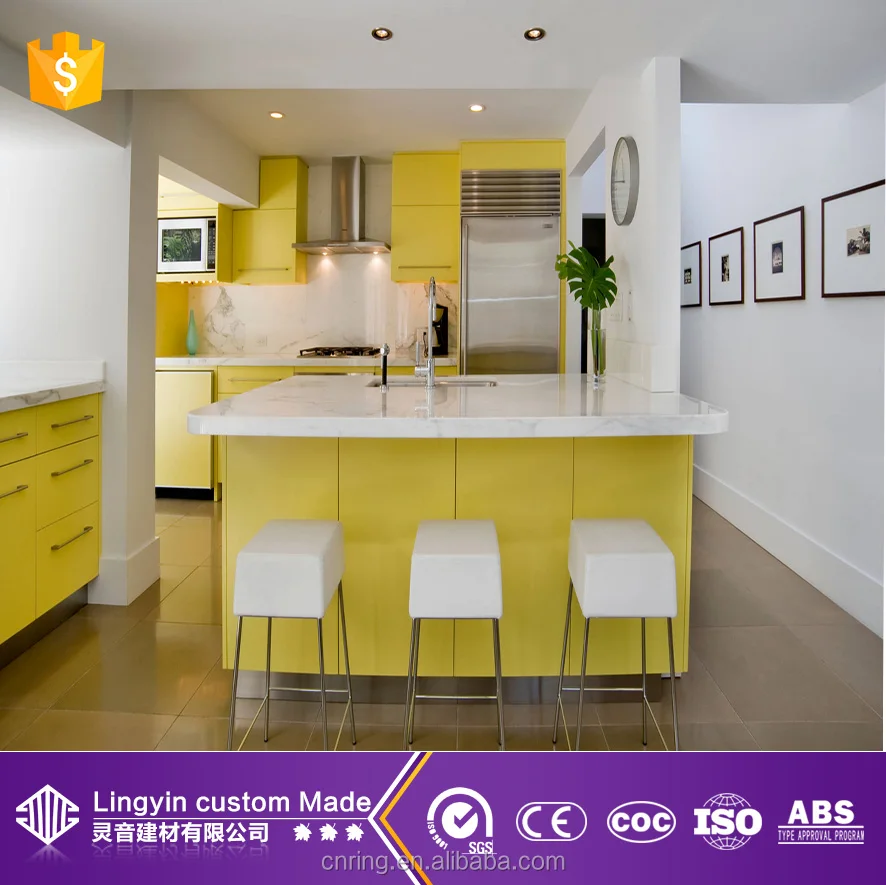  Tinggi  Glossy Laminasi Dapur  Furniture Lacquer Lemari  