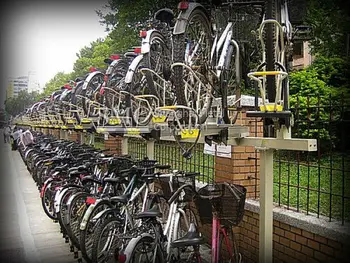 two tier bicycle rack