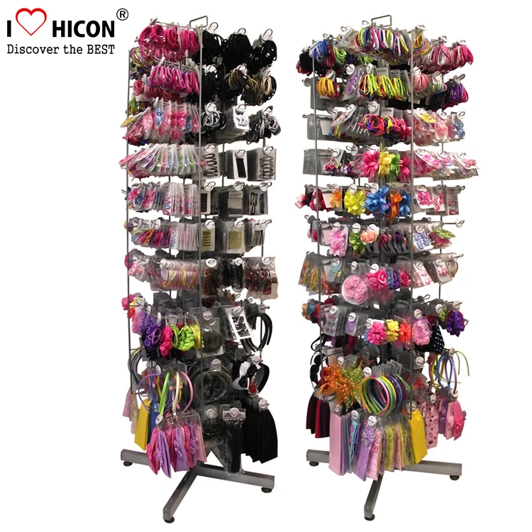 Source Metal Flooring Four-Caster Hair Bow Rack Display, Rotating Accessories Bow Tie Rack on m.alibaba.com