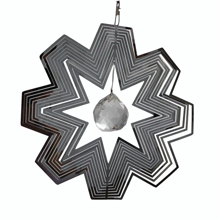 Garden Decor Metal Ornaments Cosmo Laser Cut Snowflake Hanging Outdoor