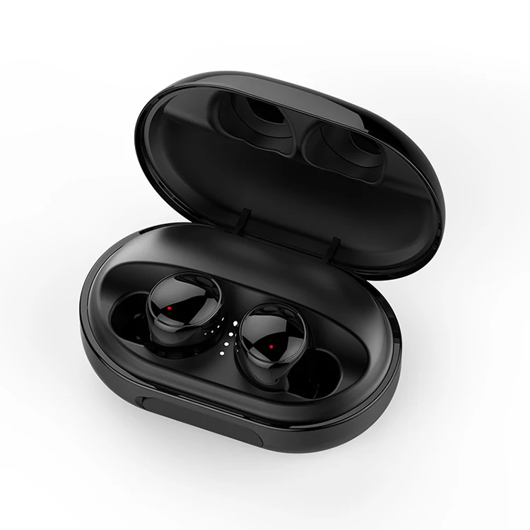 

2019 New Design waterproof Bluetooth Wireless IPX8 Earbuds Fit In Ear With Canceling Noise, Black