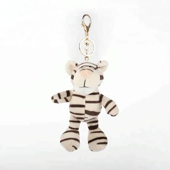 tiger plush keychain