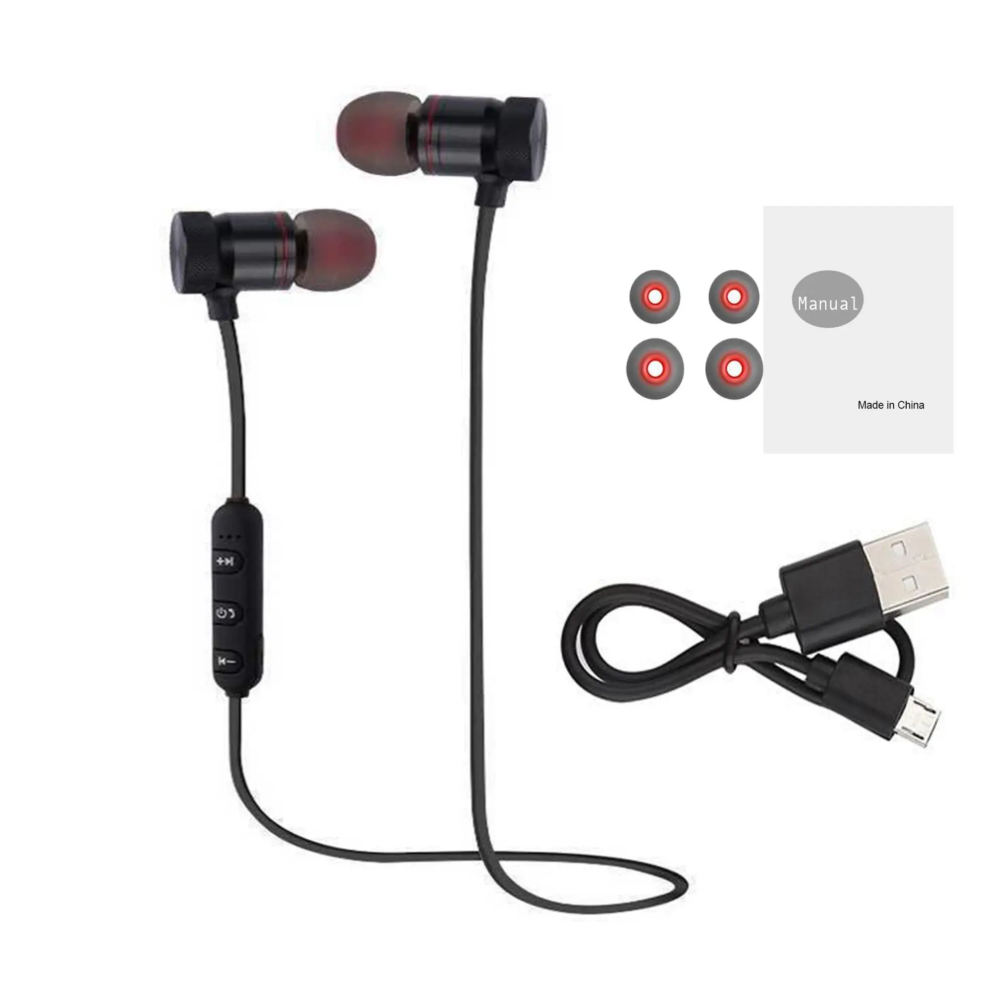 Sport Waterproof Stereo Earphone Wireless Headphone With Mic