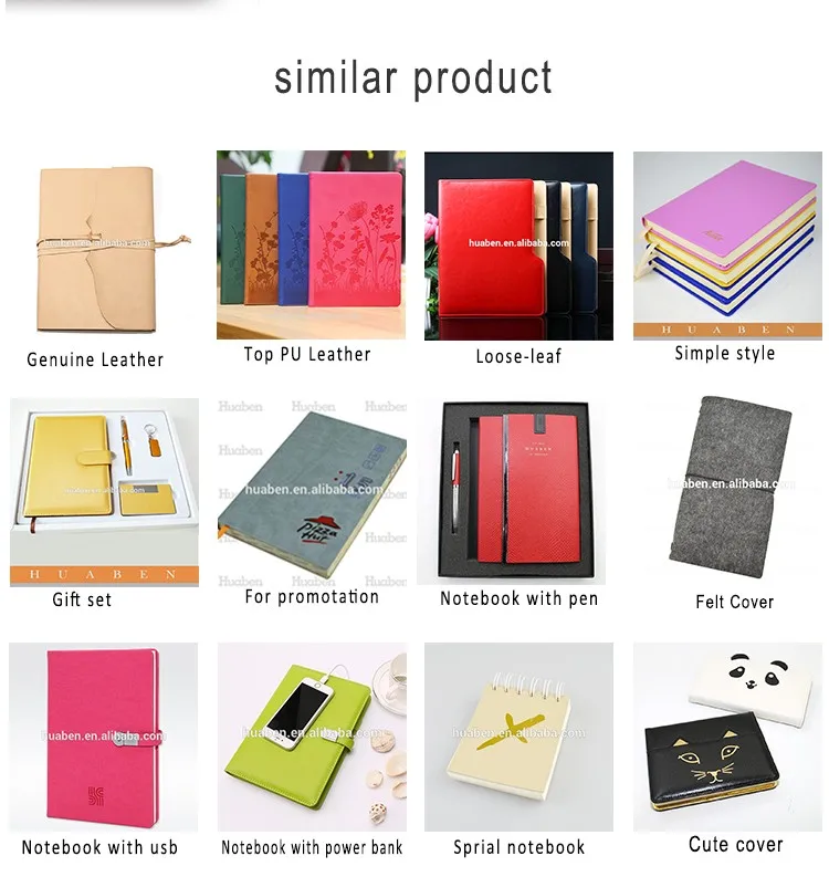 Huaben 2017 hot sell New design A6 book