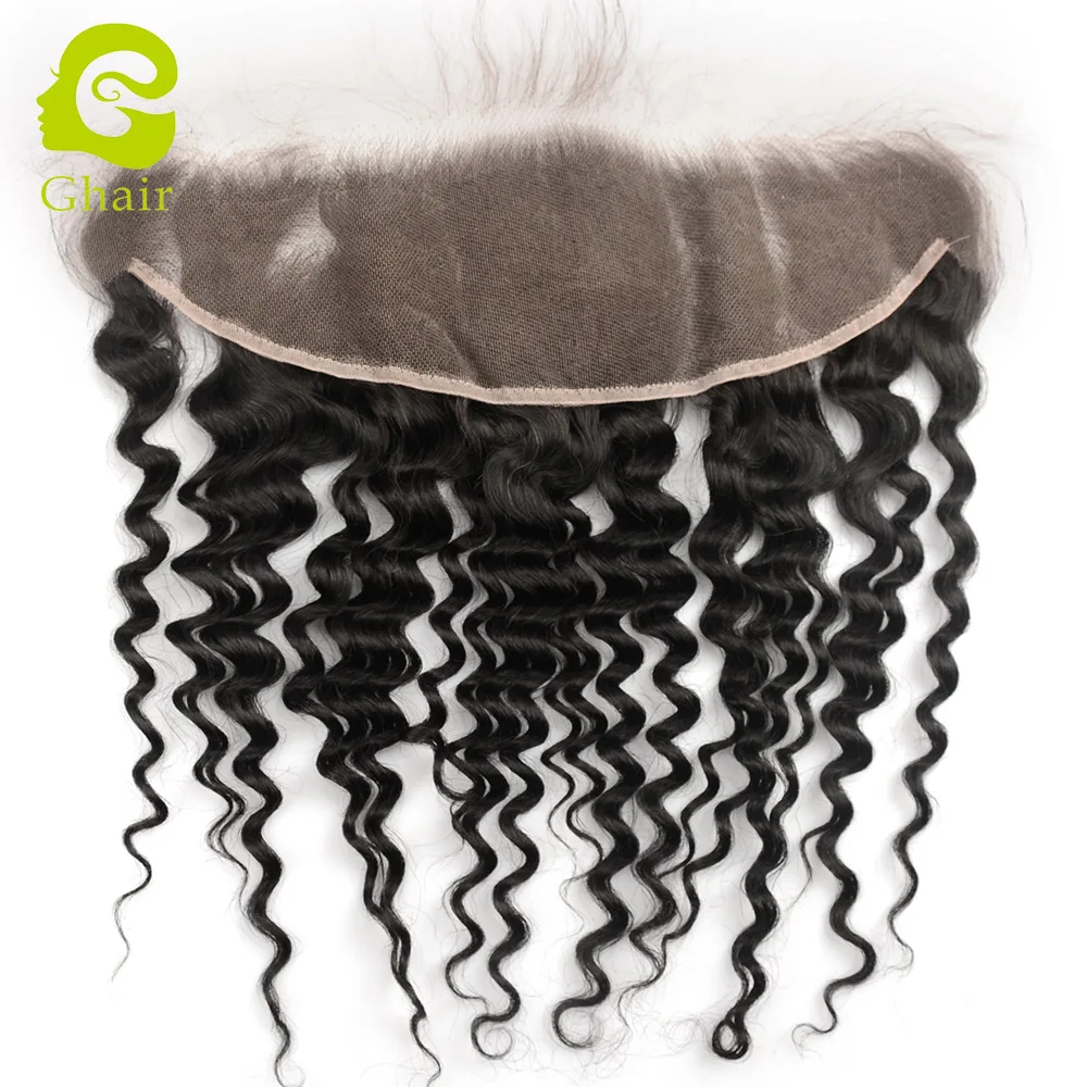 

Deep wave texture HD lace frontal swiss lace frontal 13*4, Natural color