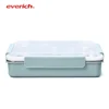 Bento school lunch box 2 layer 5 compartment plate container tray