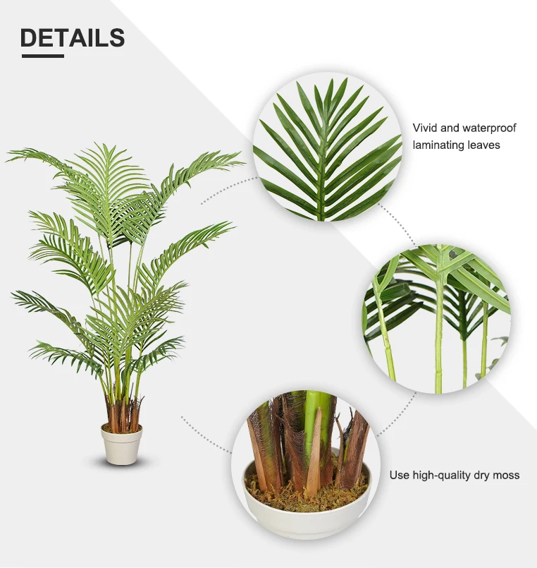 140cm Plastic Palm Tree Indoor Decorative Artificial Palm Plant Y8388