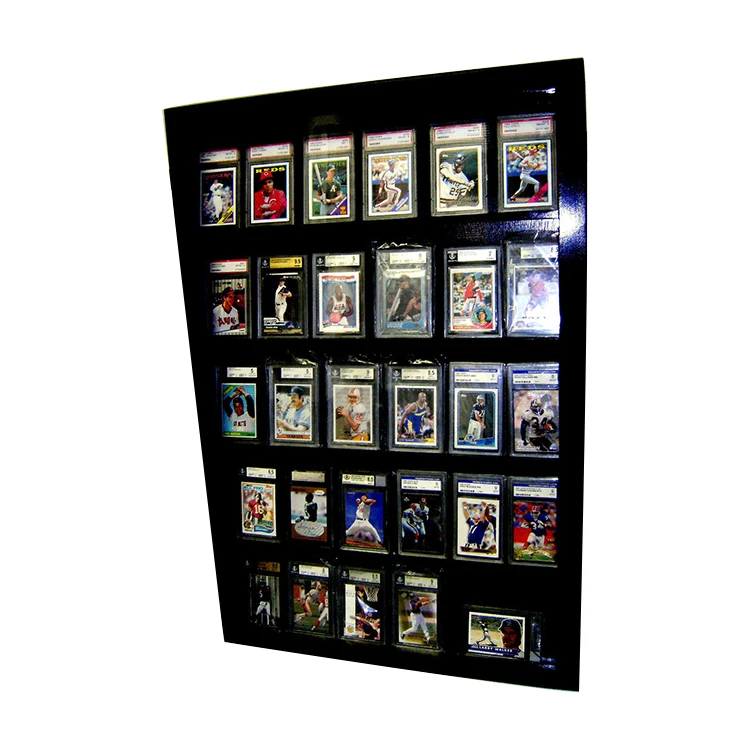 Graded Baseball Card Display Case Buy Shadow Box Wooden Shadow