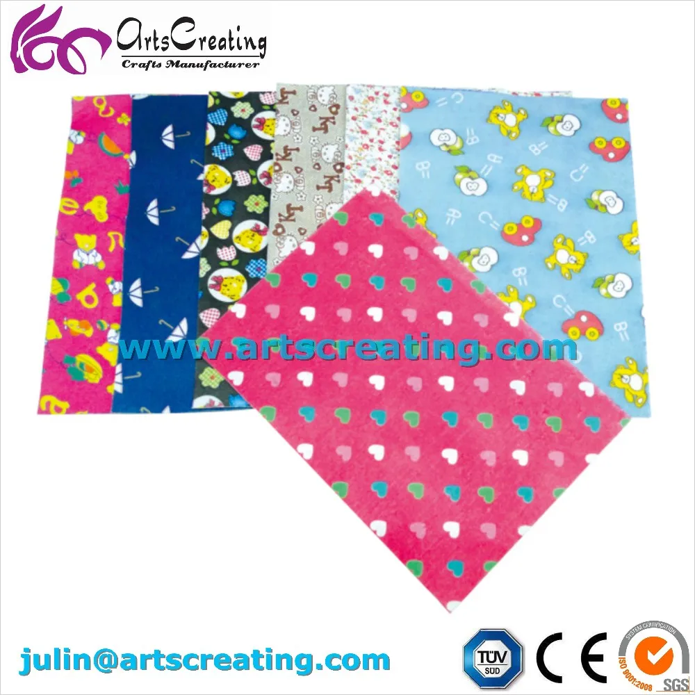Animal / Flowers / Printed Color Felt Fabric With Cheap Price Buy