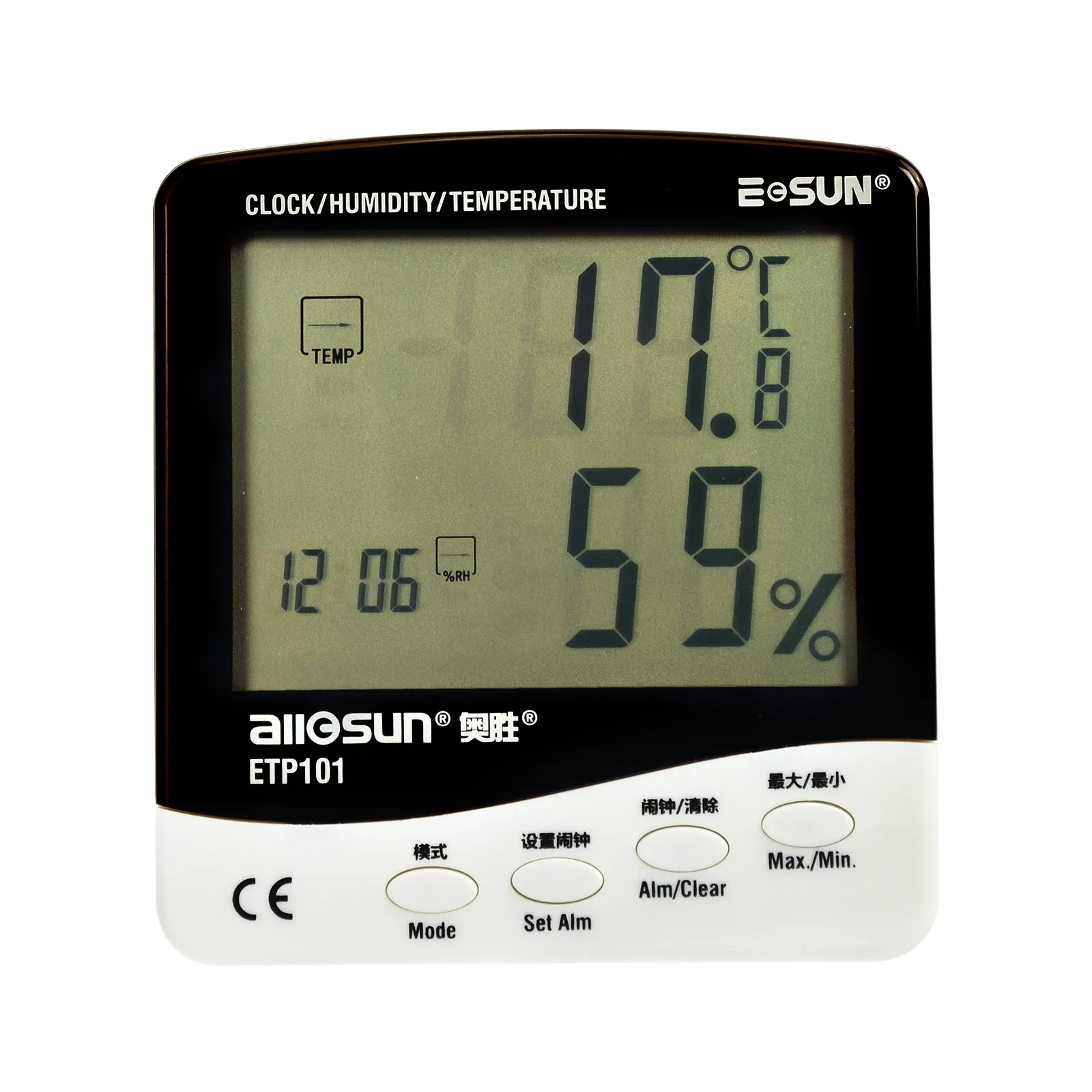 Allsun Etp101 Digital Thermohygrometer Dewpoint Meter With Humidity